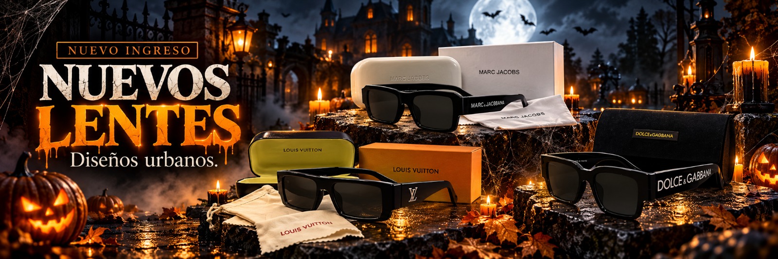 Banner de lentes Halloween